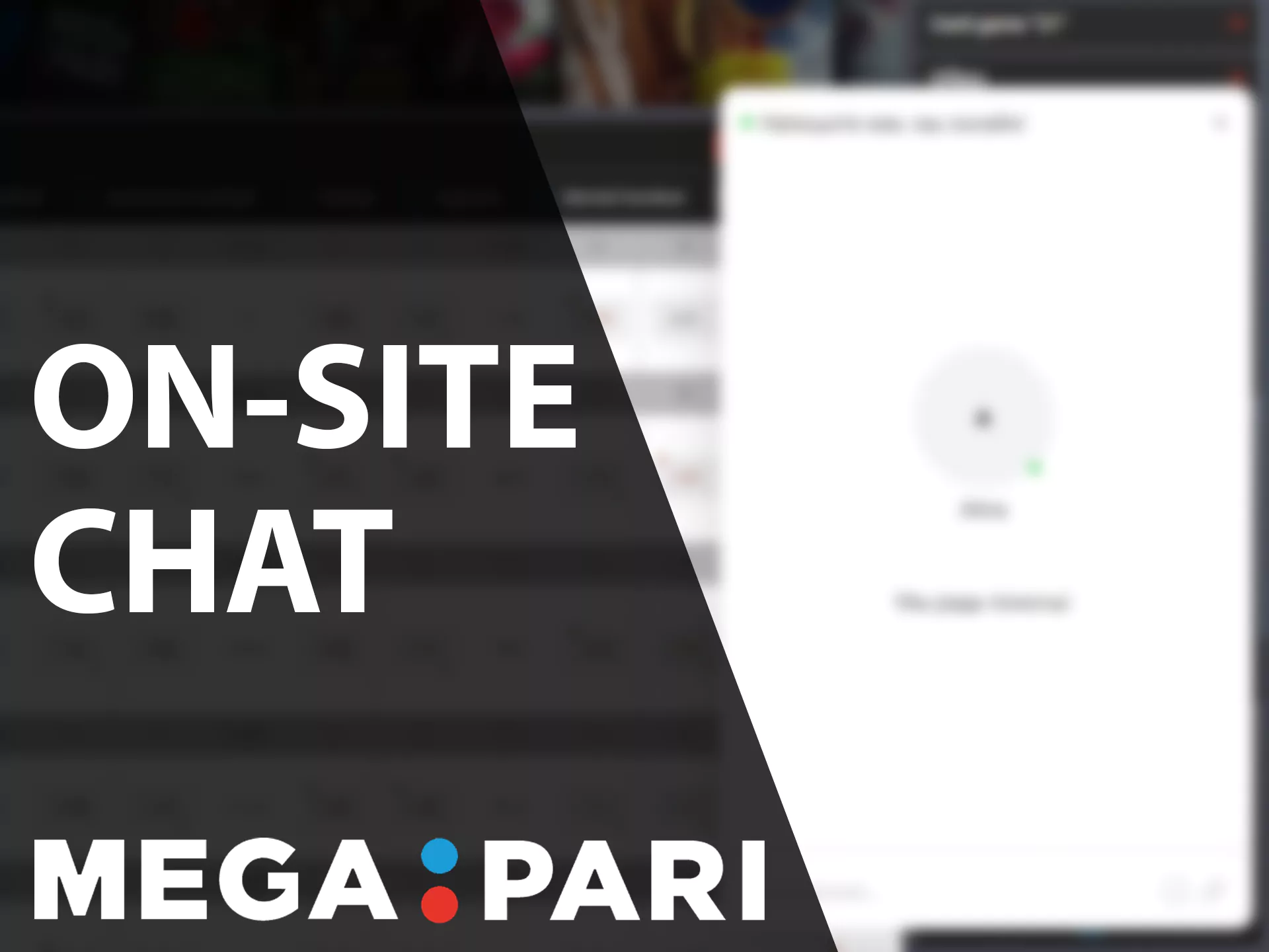 Write message to support on site online.