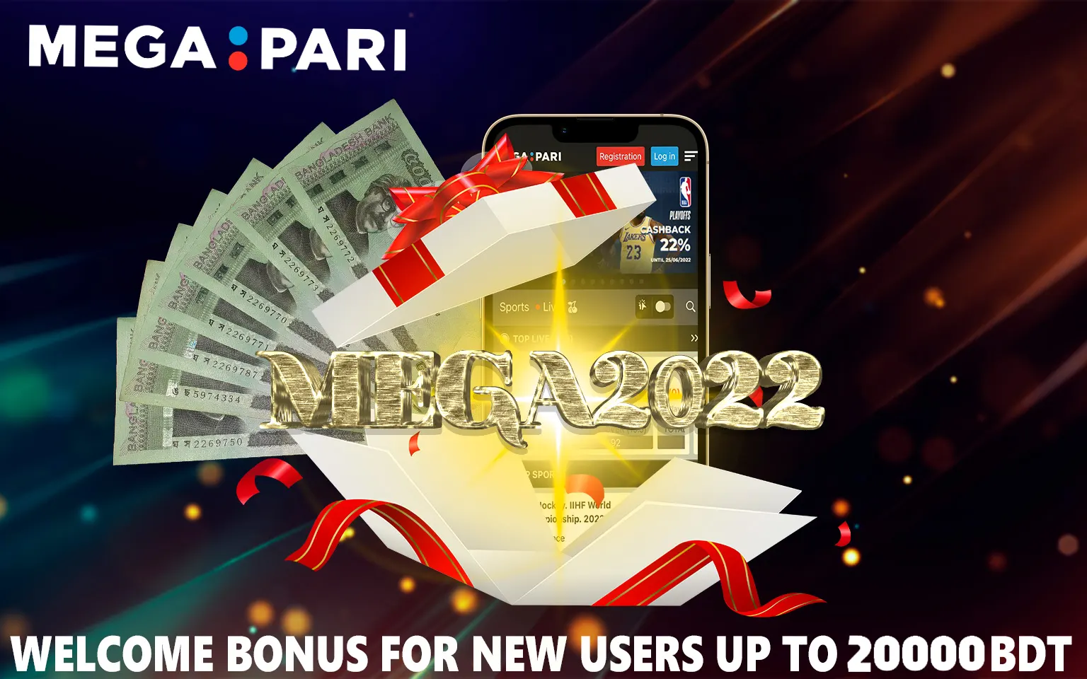 Get your Megapari welcome bonus after making first deposit.